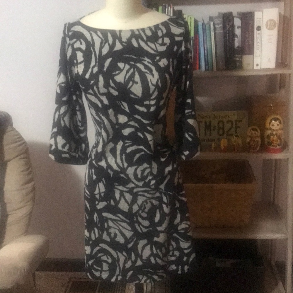 Black and grey print dress!
